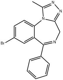 Bromazolamの構造