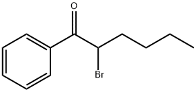 1 Hexanone、2 bromo 1 phenyl構造